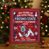 Fresno State Bulldogs 104th Anniversary Advent Calendar, Christmas Countdown Advent Calendar Gift Box with 24 Acrylic Ornaments