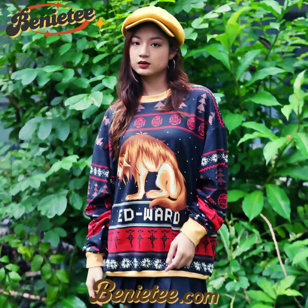 Fullmetal Alchemist Chimera Nina Tucker Ed-ward Ugly Christmas Sweater