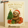 Fun Sloth Advent Calendar 2025, Christmas Countdown Advent Calendar Gift Box with 24 Acrylic Ornaments