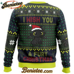 Fury Christmas Toothless Ugly Christmas Sweater