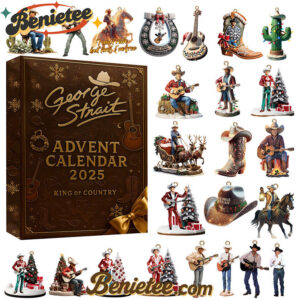 GGST Premium Advent Calendar 2025 CHRISTMAS GIFT, CHRISTMAS IDEA, Christmas Countdown Advent Calendar Gift Box with 24 Acrylic Ornaments
