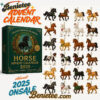 Gallop Through December - Horse Advent Calendar 2025, Christmas Countdown Advent Calendar Gift Box with 24 Acrylic Ornaments