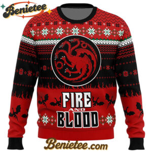 Game of Thrones Fire and Blood Ugly Christmas Sweater