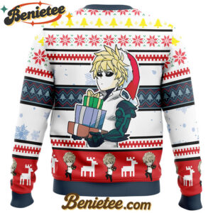 Genos One Punch Man Ugly Christmas Sweater