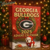 Georgia Bulldogs Advent Calendar 2025, Christmas Countdown Advent Calendar Gift Box with 24 Acrylic Ornaments