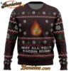 Ghibli May All Your Bacon Burn Ugly Christmas Sweater