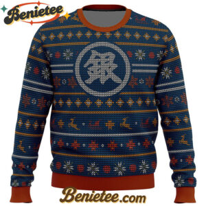 Gintama Gintoki Symbol Ugly Christmas Sweater
