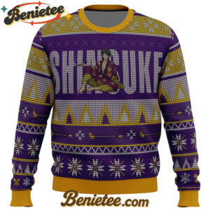 Gintama Smokin Shinsuke Ugly Christmas Sweater