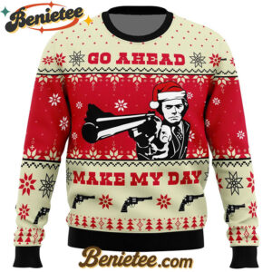 Go Ahead Make My Day Dirty Harry Ugly Christmas Sweater