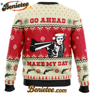 Go Ahead Make My Day Dirty Harry Ugly Christmas Sweater
