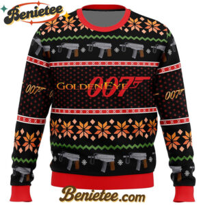 Golden Eye Ugly Christmas Sweater