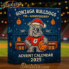 Gonzaga Bulldogs Advent Calendar, Christmas Countdown Advent Calendar Gift Box with 24 Acrylic Ornaments