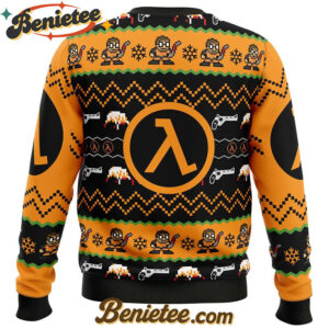 Gordon Freeman Half-Life Ugly Christmas Sweater