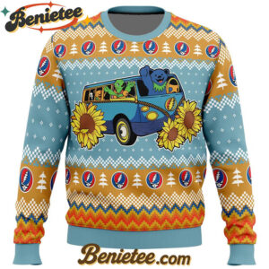 Grateful Dead Bus Grateful Dead Ugly Christmas Sweater