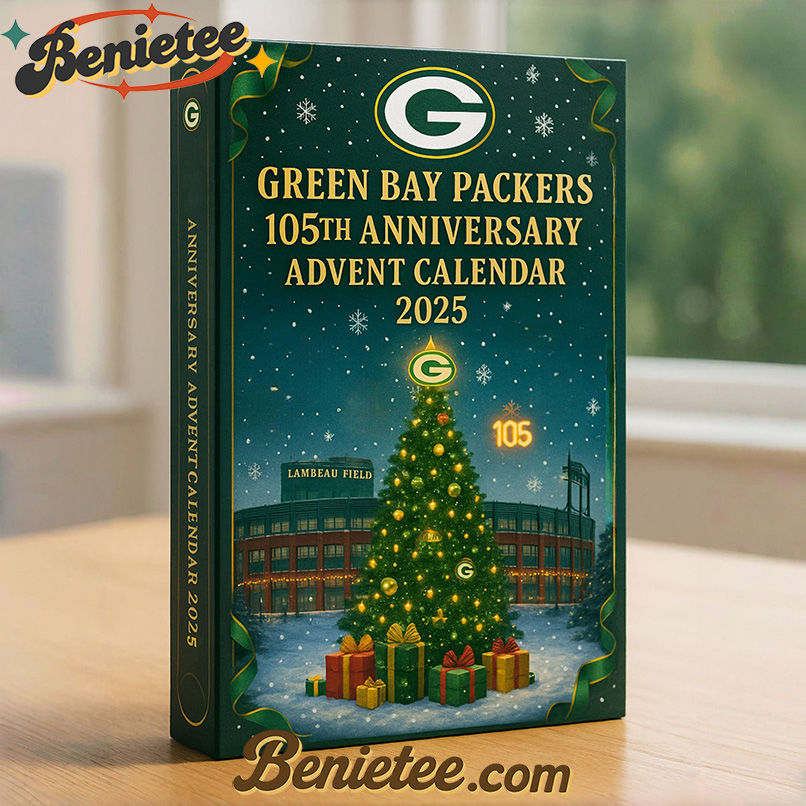 Green Bay Packers Advent Calendar 2025 – 105th Anniversary Edition, Christmas Countdown Advent Calendar Gift Box with 24 Acrylic Ornaments