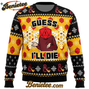 Guess I'll Die Dungeons & Dragons Ugly Christmas Sweater