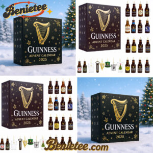 Guinness Beer Advent Calendar 2025, Christmas Countdown Advent Calendar Gift Box with 24 Acrylic Ornaments