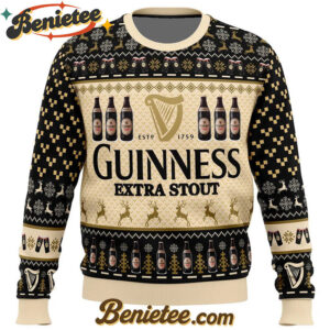 Guinness Extra Stout Ugly Christmas Sweater