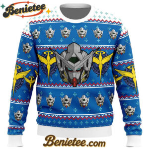 Gundam Helmet Ugly Christmas Sweater