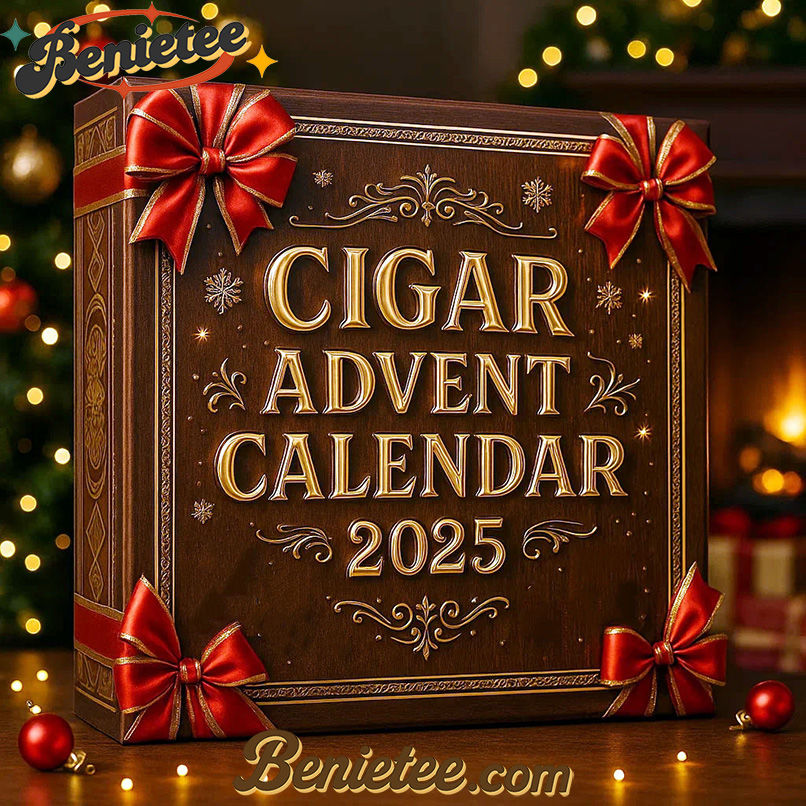 HOT Cigar Advent Calendar, Christmas Countdown Advent Calendar Gift Box with 24 Acrylic Ornaments