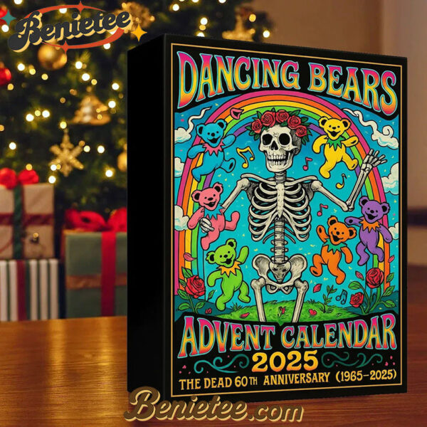 HOT Grateful Dead Advent Calendar 2025, Christmas Countdown Advent Calendar Gift Box with 24 Acrylic Ornaments