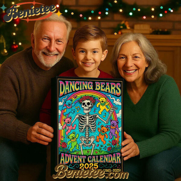 HOT Grateful Dead Advent Calendar 2025, Christmas Countdown Advent Calendar Gift Box with 24 Acrylic Ornaments