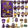 HOT Minnesota Vikings Advent Calendar 2025, Christmas Countdown Advent Calendar Gift Box with 24 Acrylic Ornaments