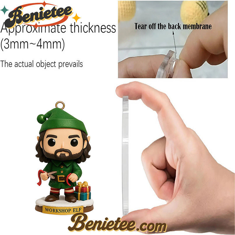 HZR ADVENT CALENDAR 2025 CHRISTMAS GIFT, CHRISTMAS IDEA, Christmas Countdown Advent Calendar Gift Box with 24 Acrylic Ornaments