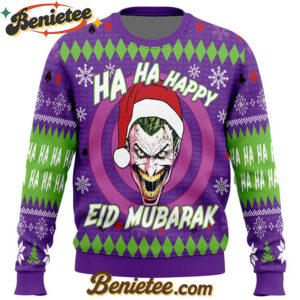Ha ha ha Eid Mubarak DC Comics Ugly Christmas Sweater
