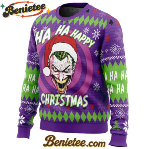 Ha ha ha happy Christmas Joker Christmas Sweater