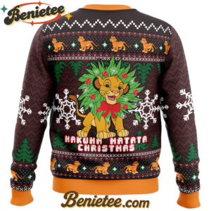 Hakuna Matata Lion King Ugly Christmas Sweater