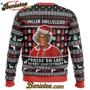 Haller Hallelujer Praise The Lort Merry Christmurr A Madea Christmas Ugly Christmas Sweater