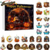 Halloween Advent Calendar with Ghost Ornaments-24 Days of Festive Fun!, Christmas Countdown Advent Calendar Gift Box with 24 Acrylic Ornaments