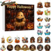 Halloween Advent Calendar with Ghost Ornaments-24 Days of Festive Fun!, Christmas Countdown Advent Calendar Gift Box with 24 Acrylic Ornaments