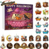 Halloween Advent Calendar with Ghost Ornaments-24 Days of Festive Fun!, Christmas Countdown Advent Calendar Gift Box with 24 Acrylic Ornaments