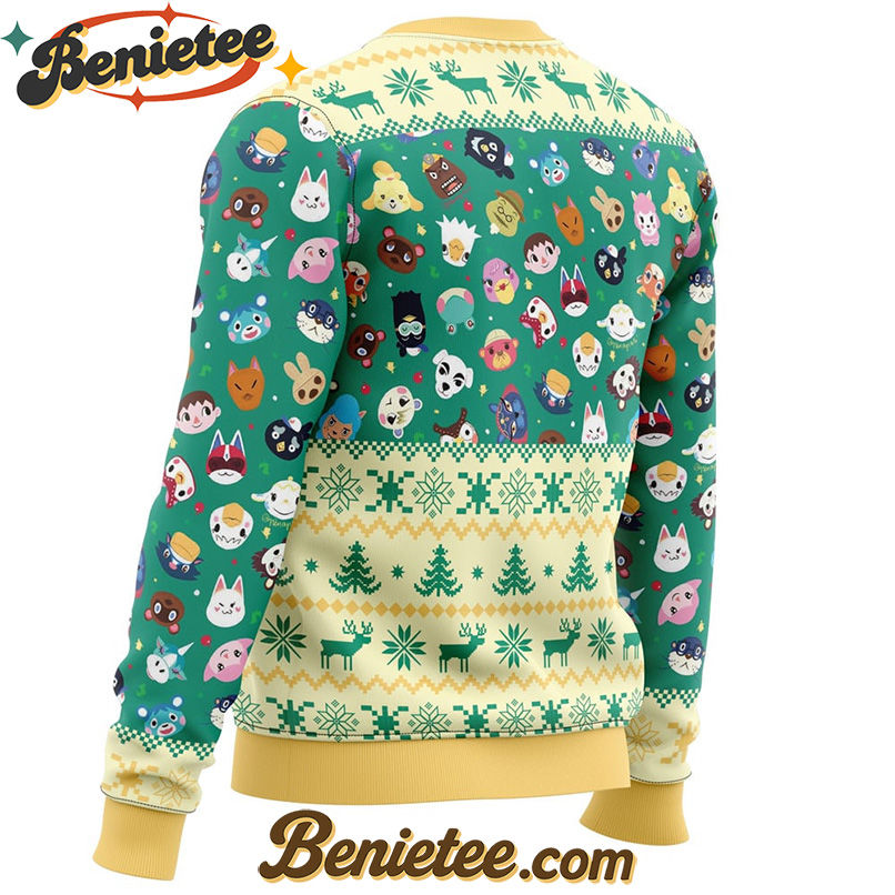 Happy Animal Villagers Animal Crossing Ugly Christmas Sweater
