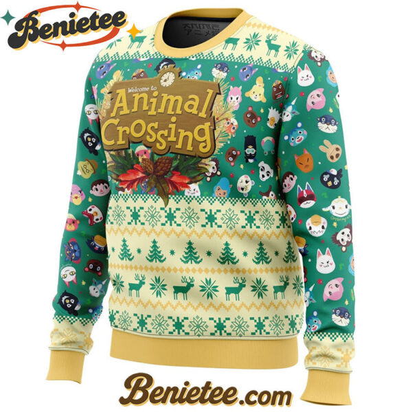 Happy Animal Villagers Animal Crossing Ugly Christmas Sweater