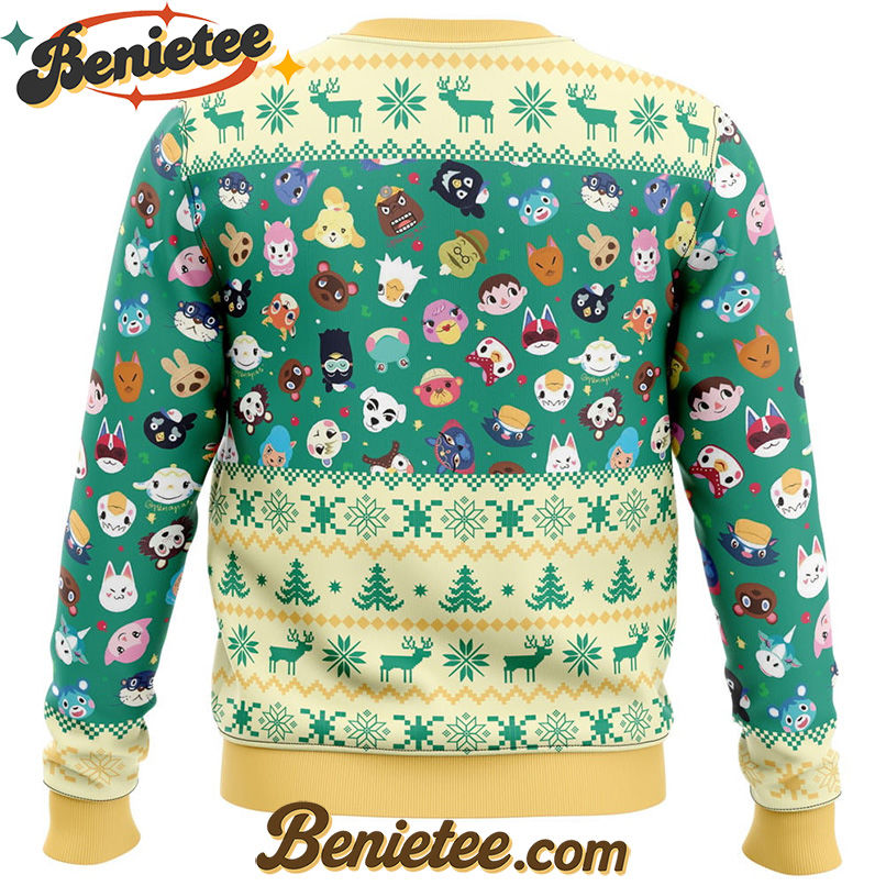 Happy Animal Villagers Animal Crossing Ugly Christmas Sweater