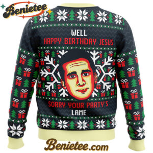 Happy Birthday Jesus Funny The Office Ugly Christmas Sweater