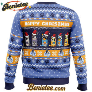 Happy Christmas Bluey Ugly Christmas Sweater