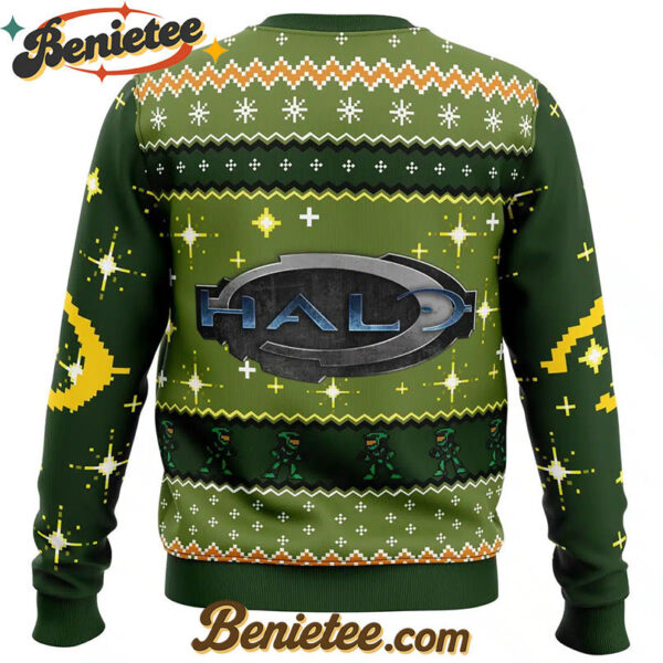 Happy Halo-Days Halo Ugly Christmas Sweater