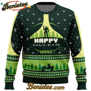 Happy Halo-days Halo Ugly Christmas Sweater