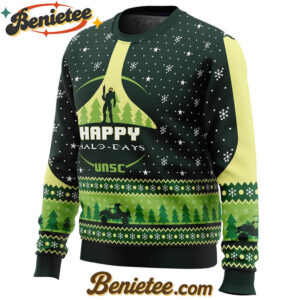 Happy Halo-days Halo Ugly Christmas Sweater