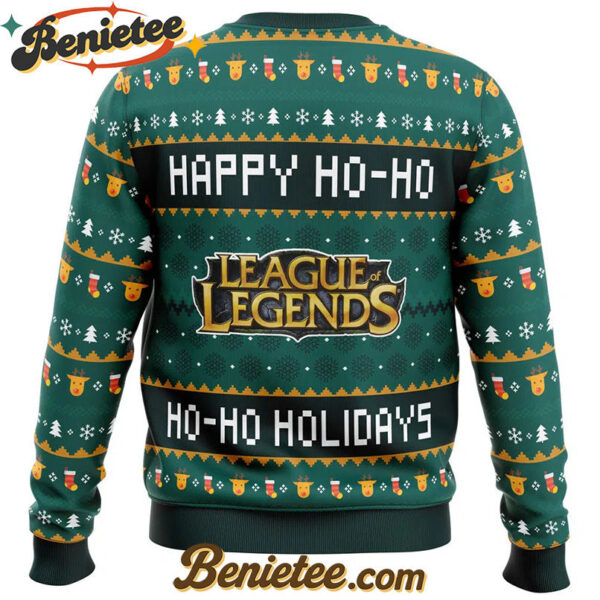 Happy Ho-Ho-Ho Holidays League of Legends Ugly Christmas Sweater