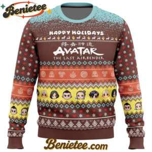 Happy Holidays Avatar The Last Airbender Ugly Christmas Sweater