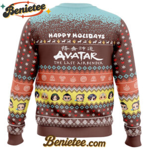 Happy Holidays Avatar The Last Airbender Ugly Christmas Sweater