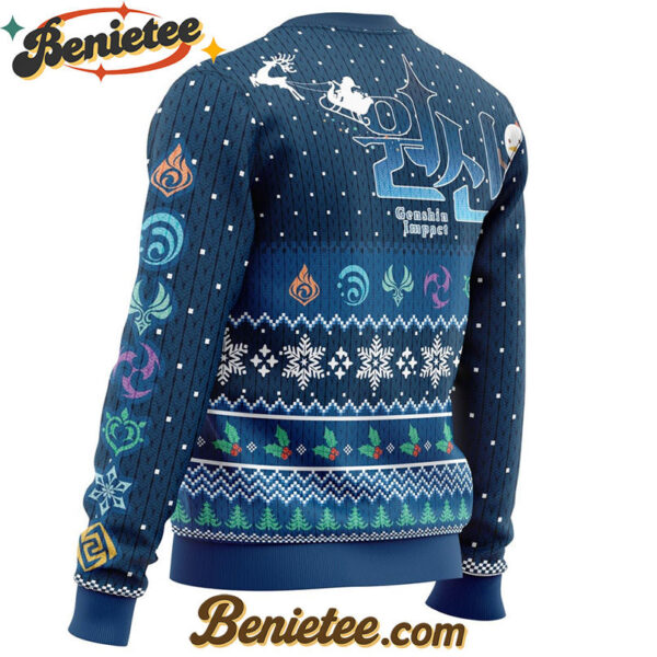 Happy Holidays Genshin Impact Ugly Christmas Sweater