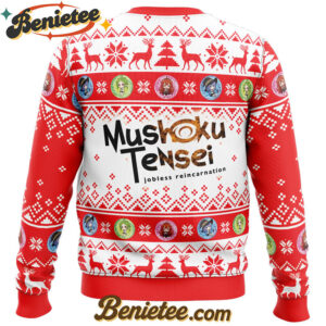 Happy Holidays Mushoku Tensei Jobless Reincarnation Ugly Christmas Sweater