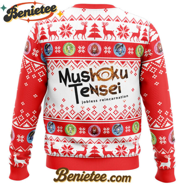 Happy Holidays Mushoku Tensei Jobless Reincarnation Ugly Christmas Sweater