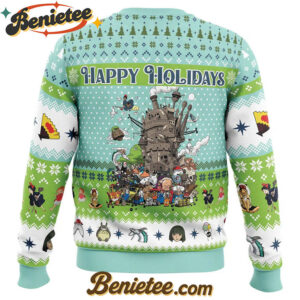 Happy Holidays Studio Ghibli Ugly Christmas Sweater